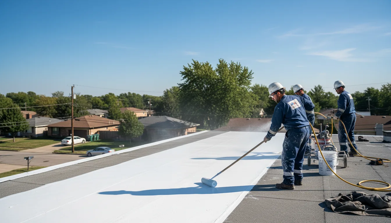 Commercial roof coating in Grannis, AR near me